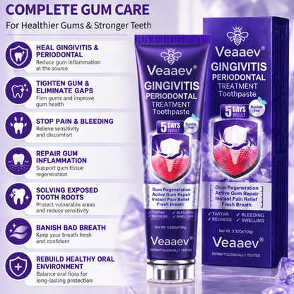 VEAAEV®  Bee Venom Gingivitis & Periodontitis Treatment Toothpaste