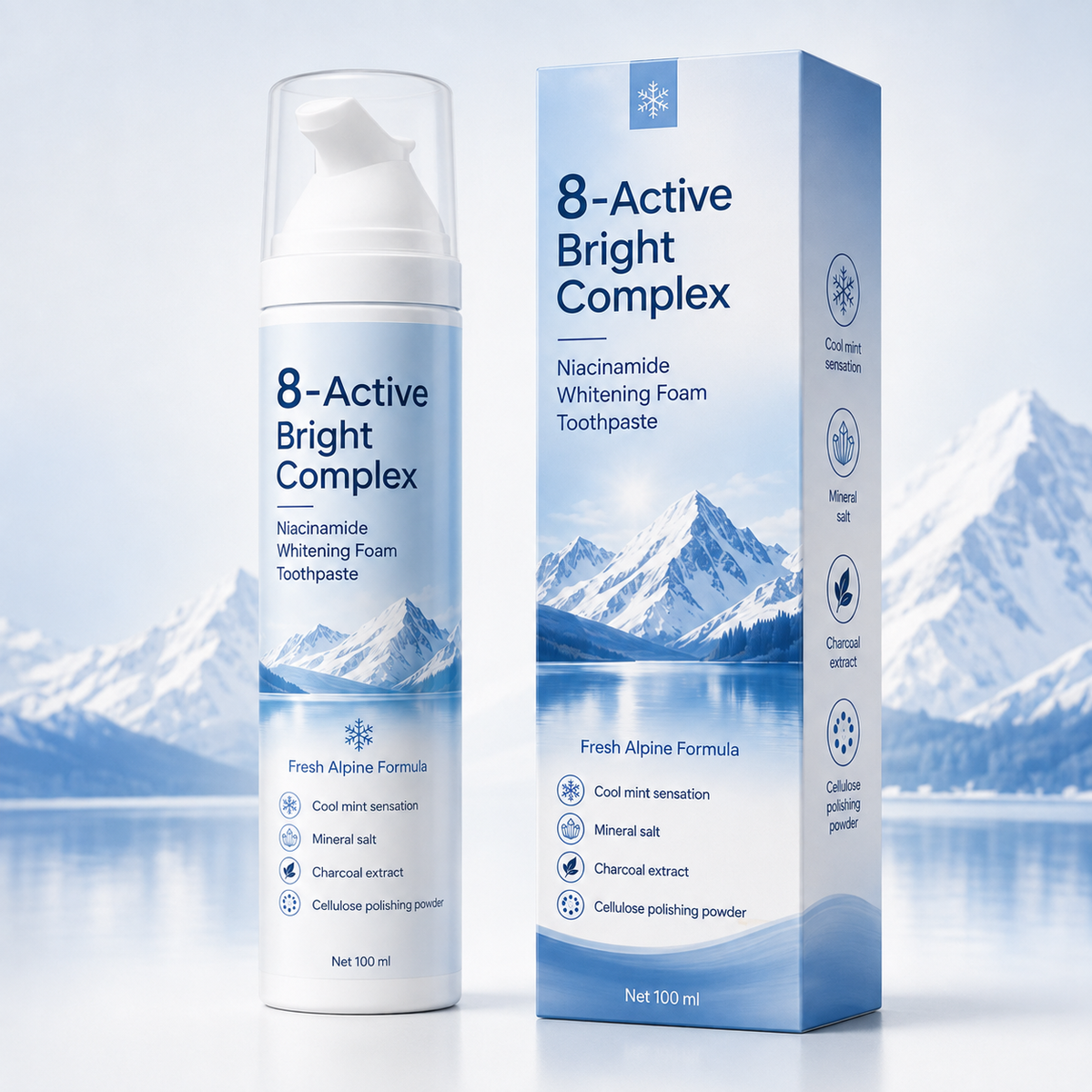 ✨ New & Improved🦷✨ [Professional Grade] Niacinamide Foaming Toothpaste 8X 💎