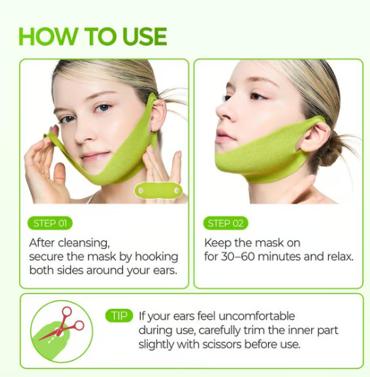 🎊BIG SALE🎊V-LIFTING MEWING BAND with Cactus Cooling Reduce Puffiness & Pore Tightening for Visible Pore Care Skin Repair