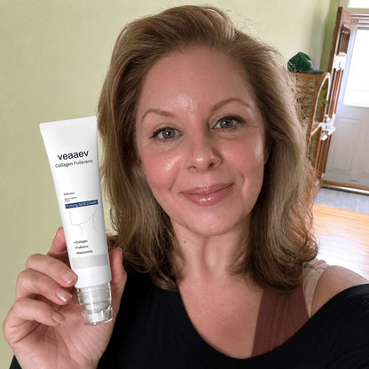 Roller Massage Neck Cream 🧴 Collagen & Hyaluronic Acid | Firms Neck, Reduces Wrinkles & Double Chin