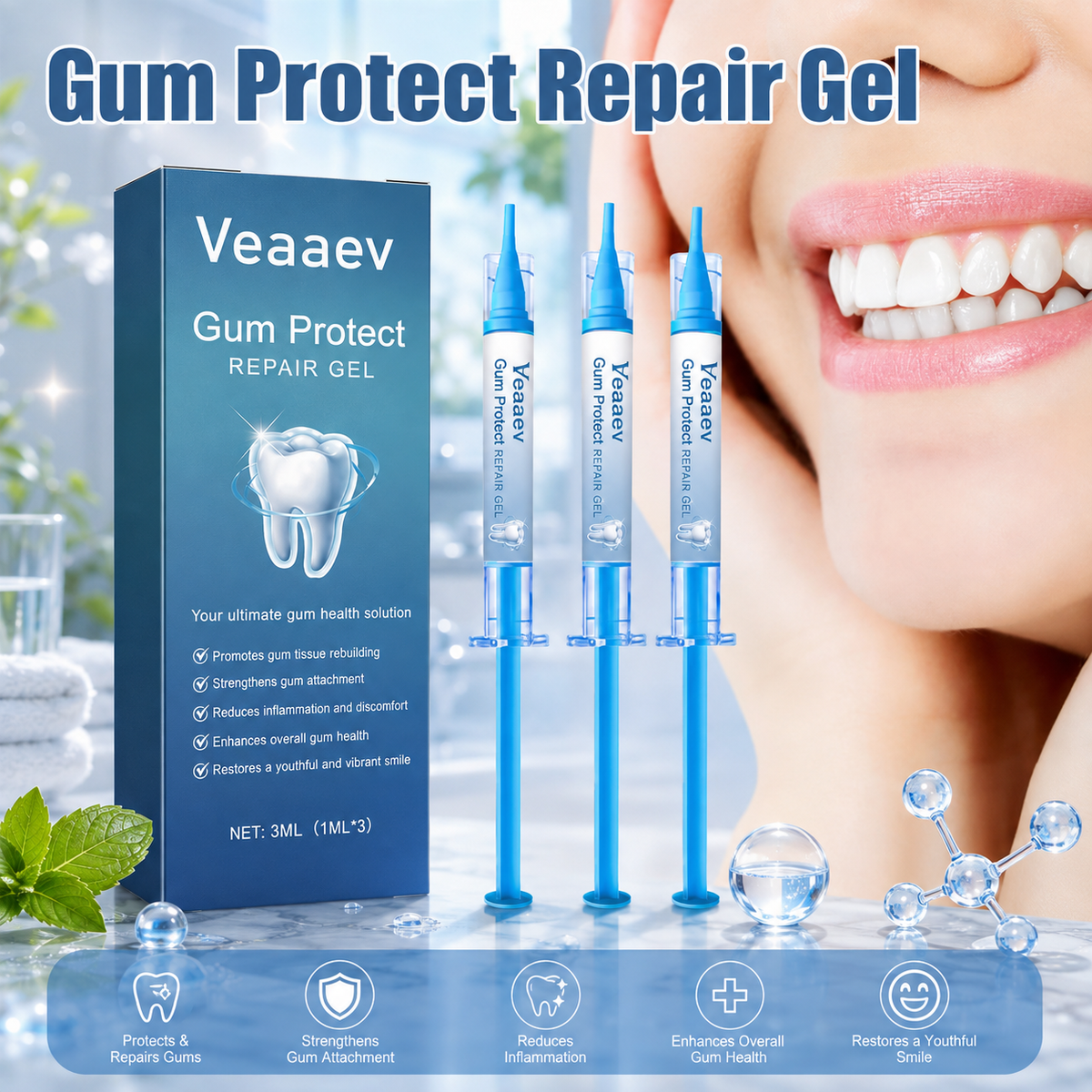 Veaaev®Teeth Repair Gel revitalizes gums